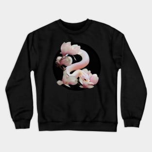 Hognose Snake and Magnolia Blossoms Crewneck Sweatshirt